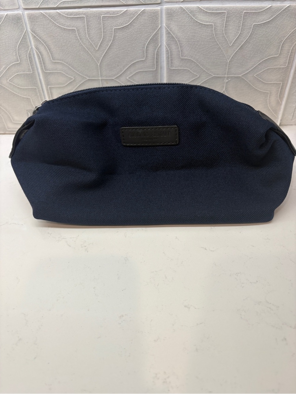 Giorgio Armani Navy Men’s Toiletry Bag